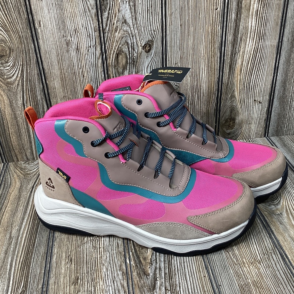 Teva Womens Waterproof Geotrecca Rp Multicolored Hiking Boots US Size 12.5 *NEW*